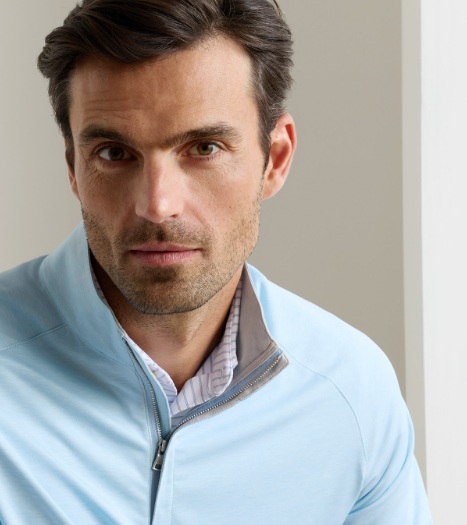 Peter Millar Men's Stealth Performance Quarter Zip