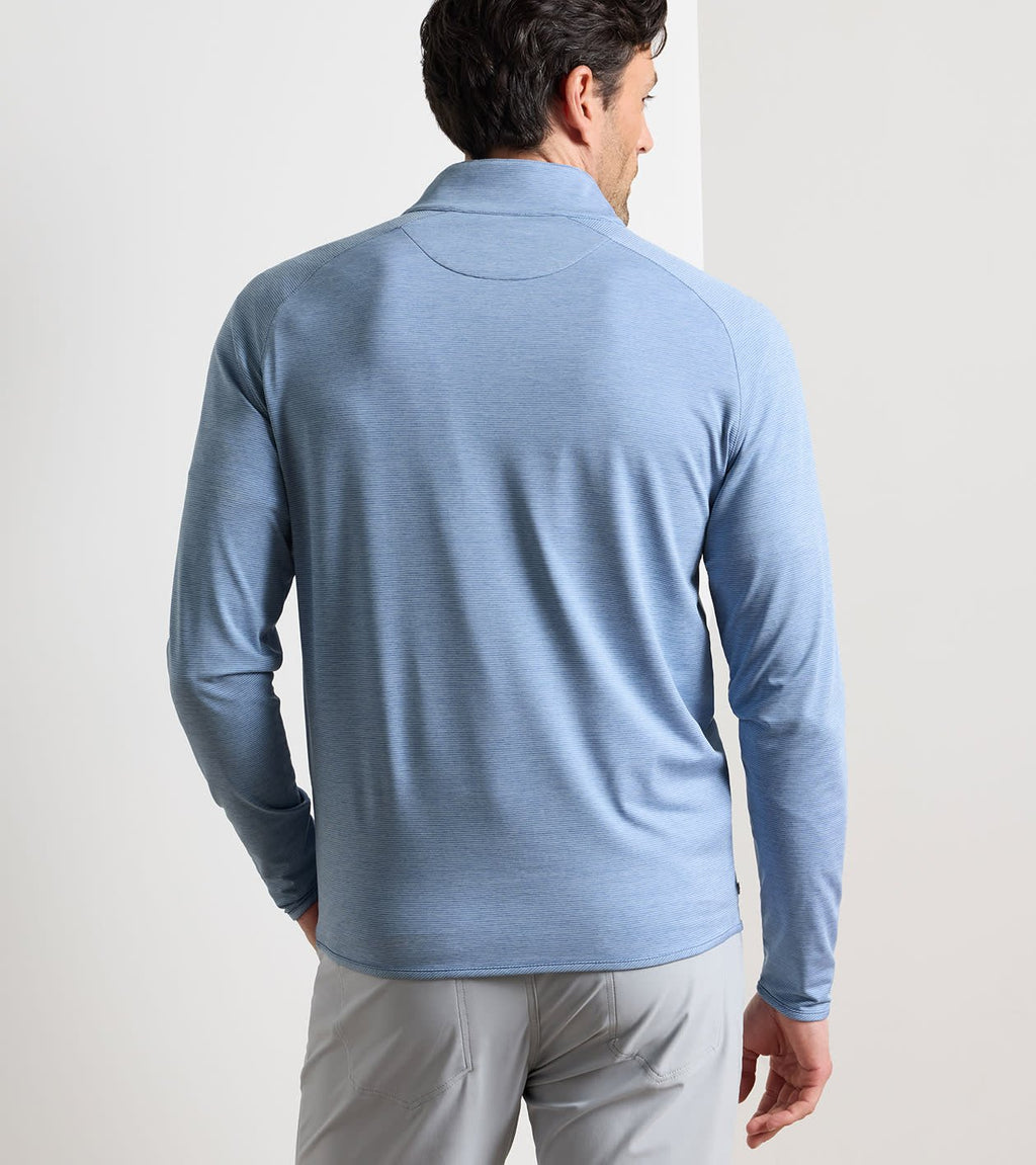 Peter Millar Men's Stealth Stripe Performance Quarter-Zip