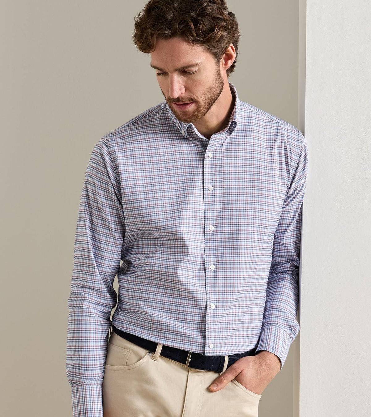 Peter Millar Men's Wayne Performance Twill Sport Shirt
