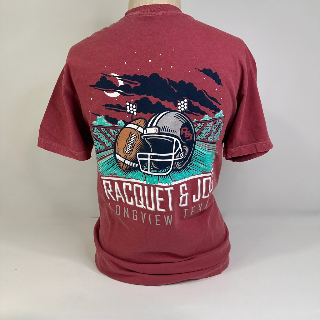 Racquet & Jog Specialty Football Tee