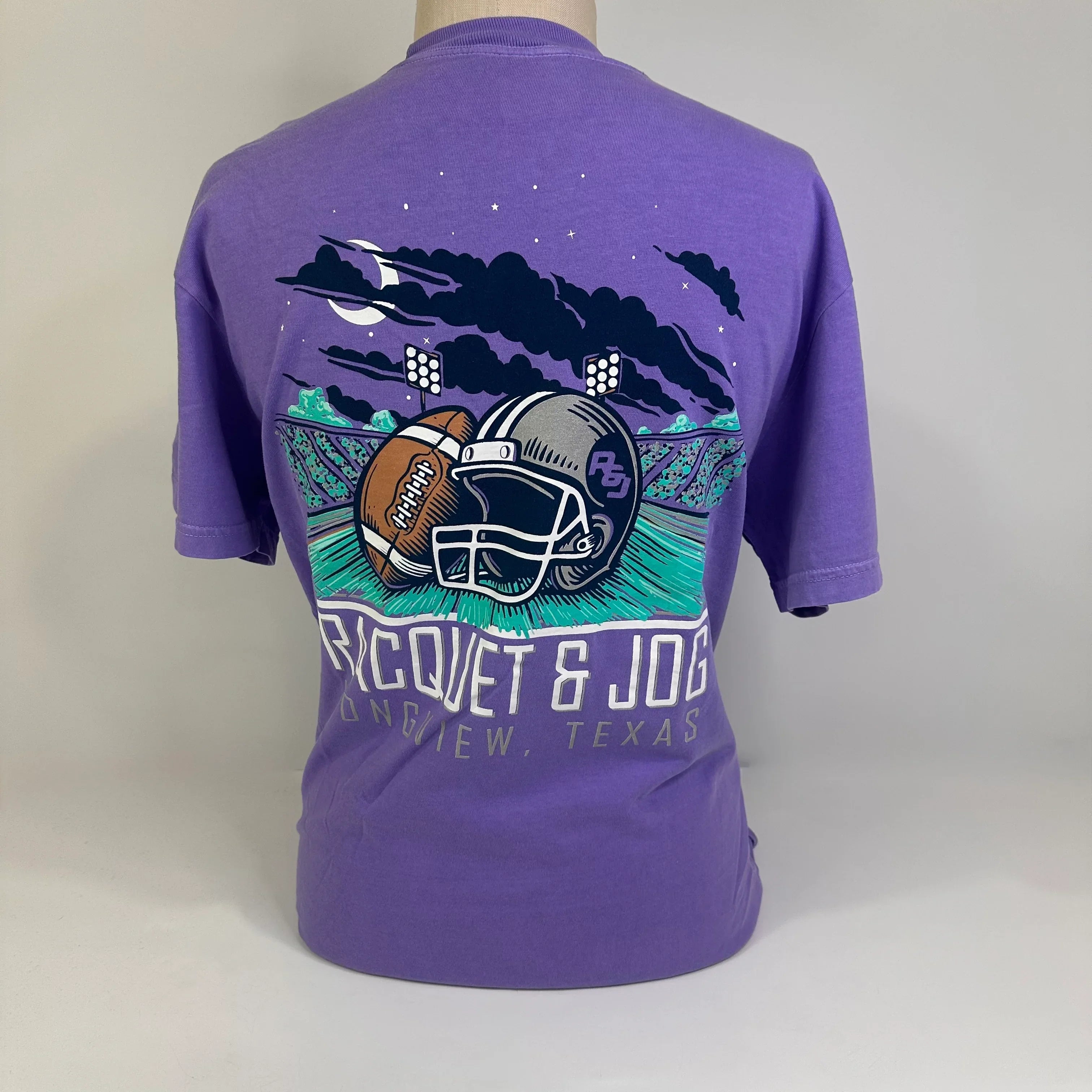 Racquet & Jog Specialty Football Tee