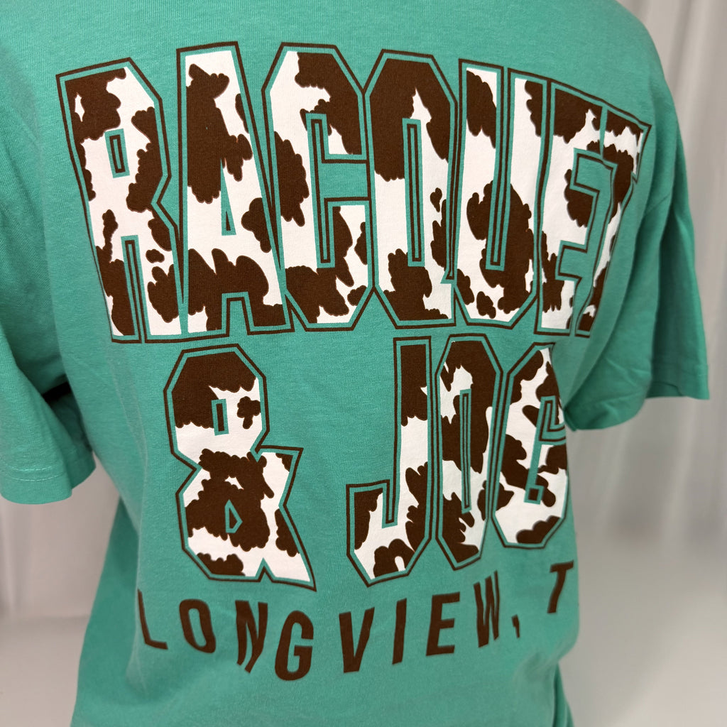 Racquet & Jog Old School Cowprint Tee