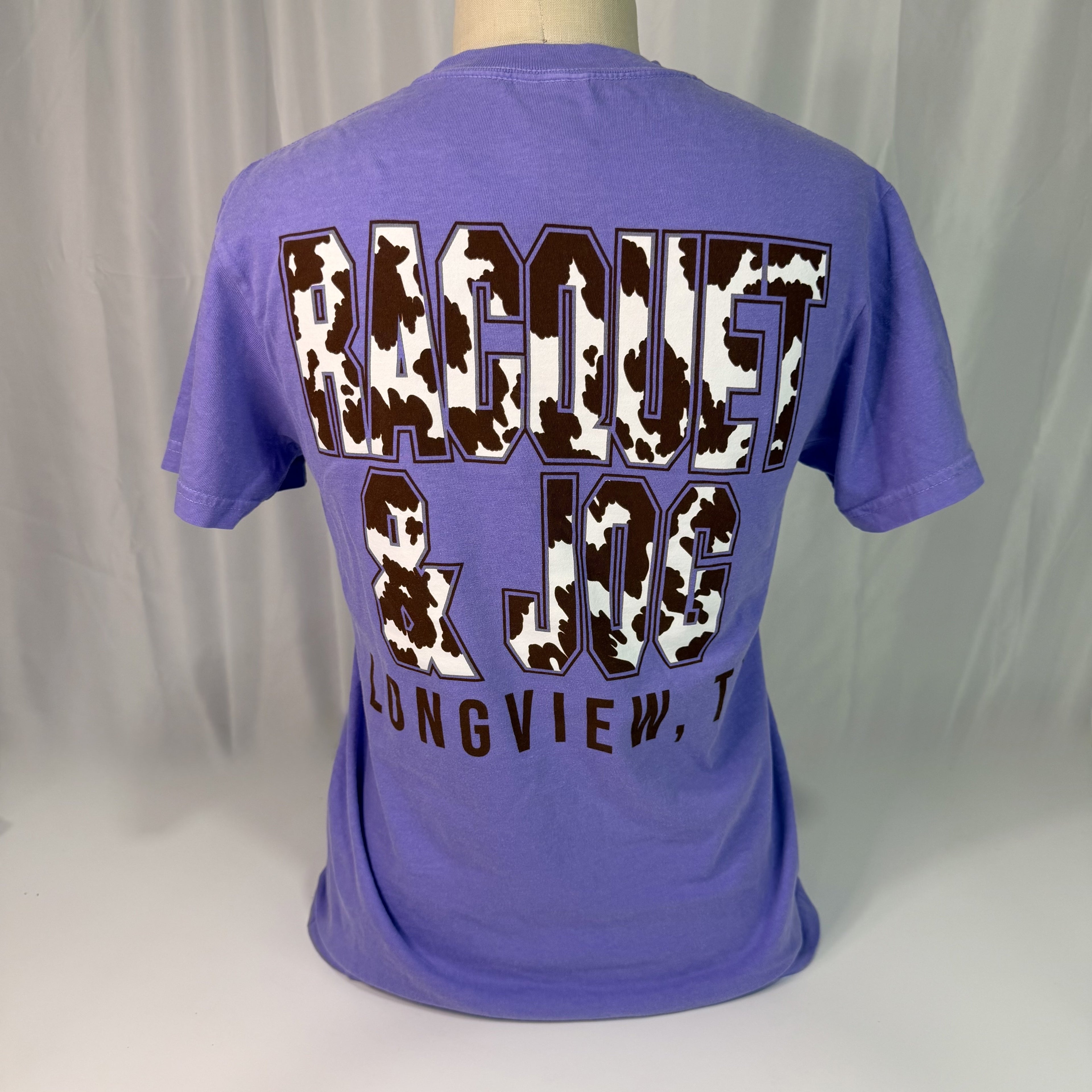 Racquet & Jog Old School Cowprint Tee