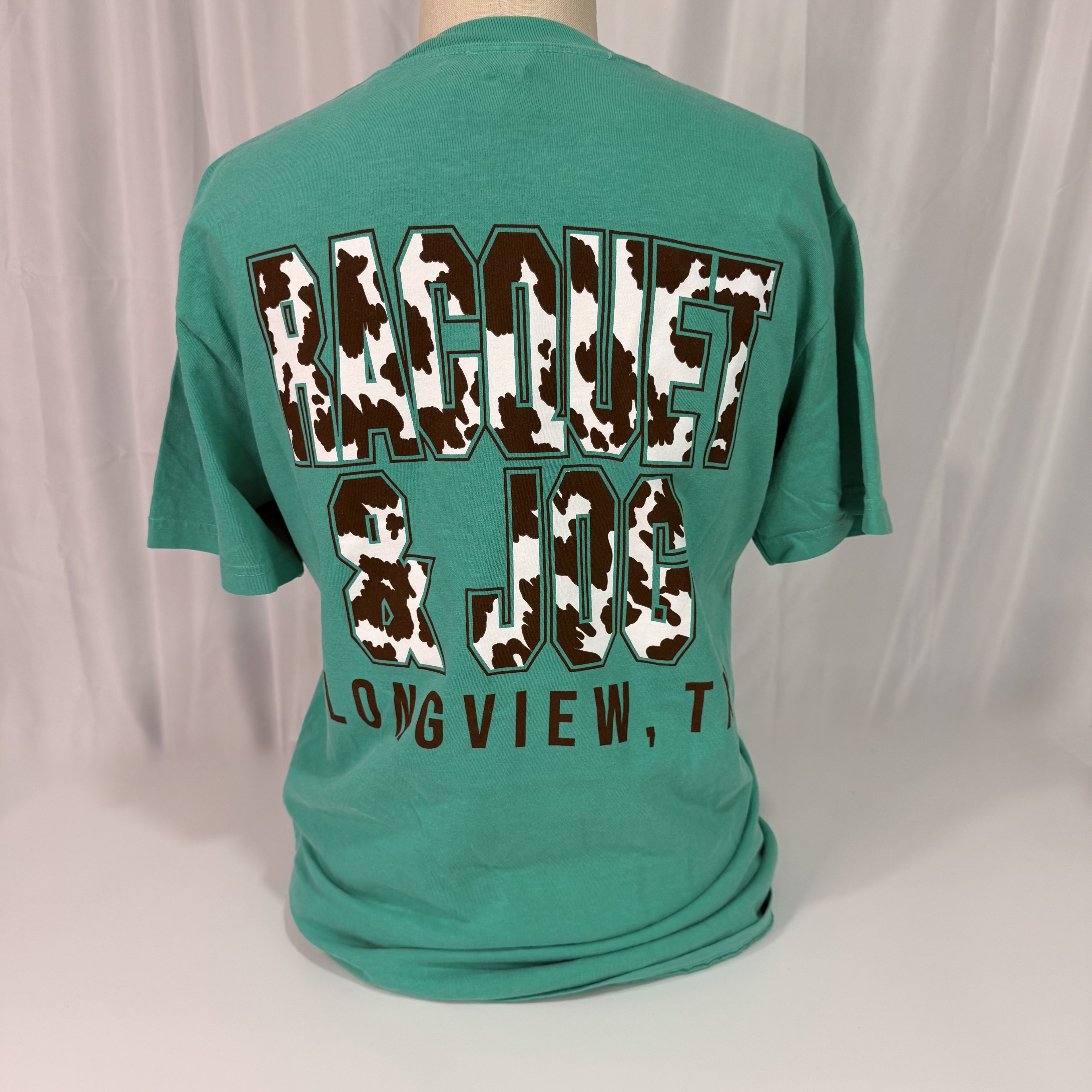 Racquet & Jog Old School Cowprint Tee