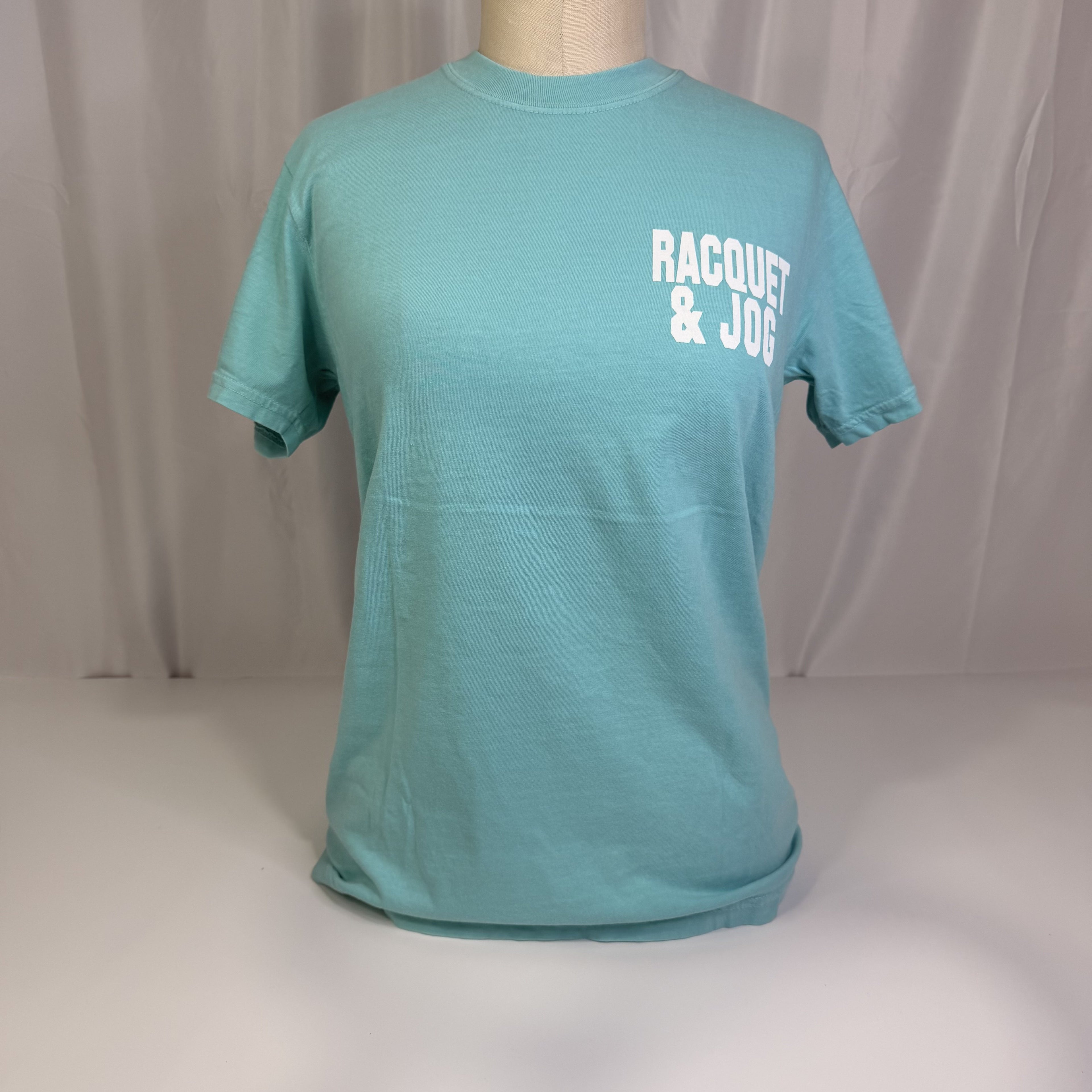 Racquet & Jog Old School Pink Camo Tee