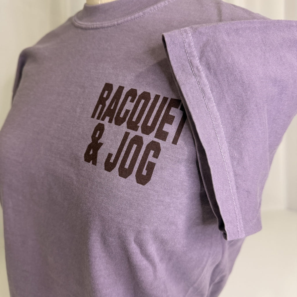 Racquet & Jog Specialty Print Leaves Tee