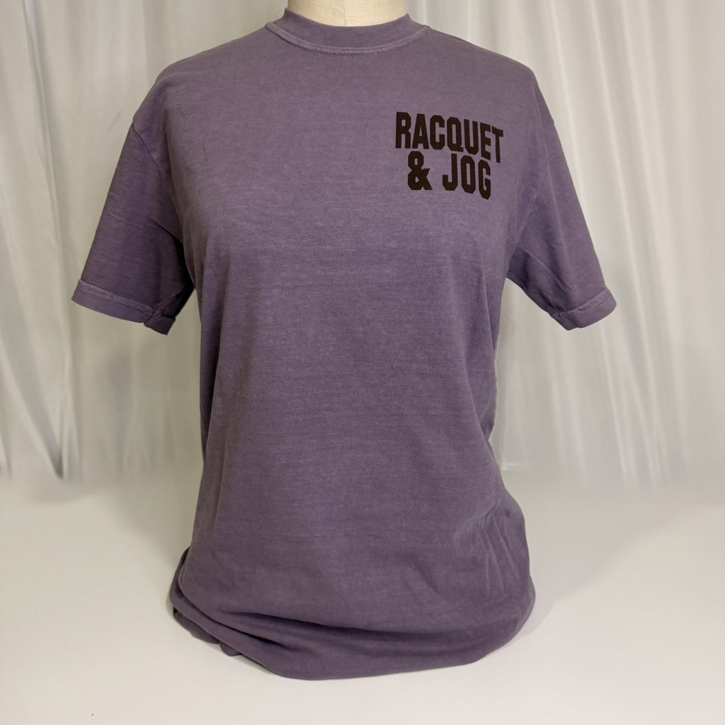 Racquet & Jog Specialty Print Leaves Tee
