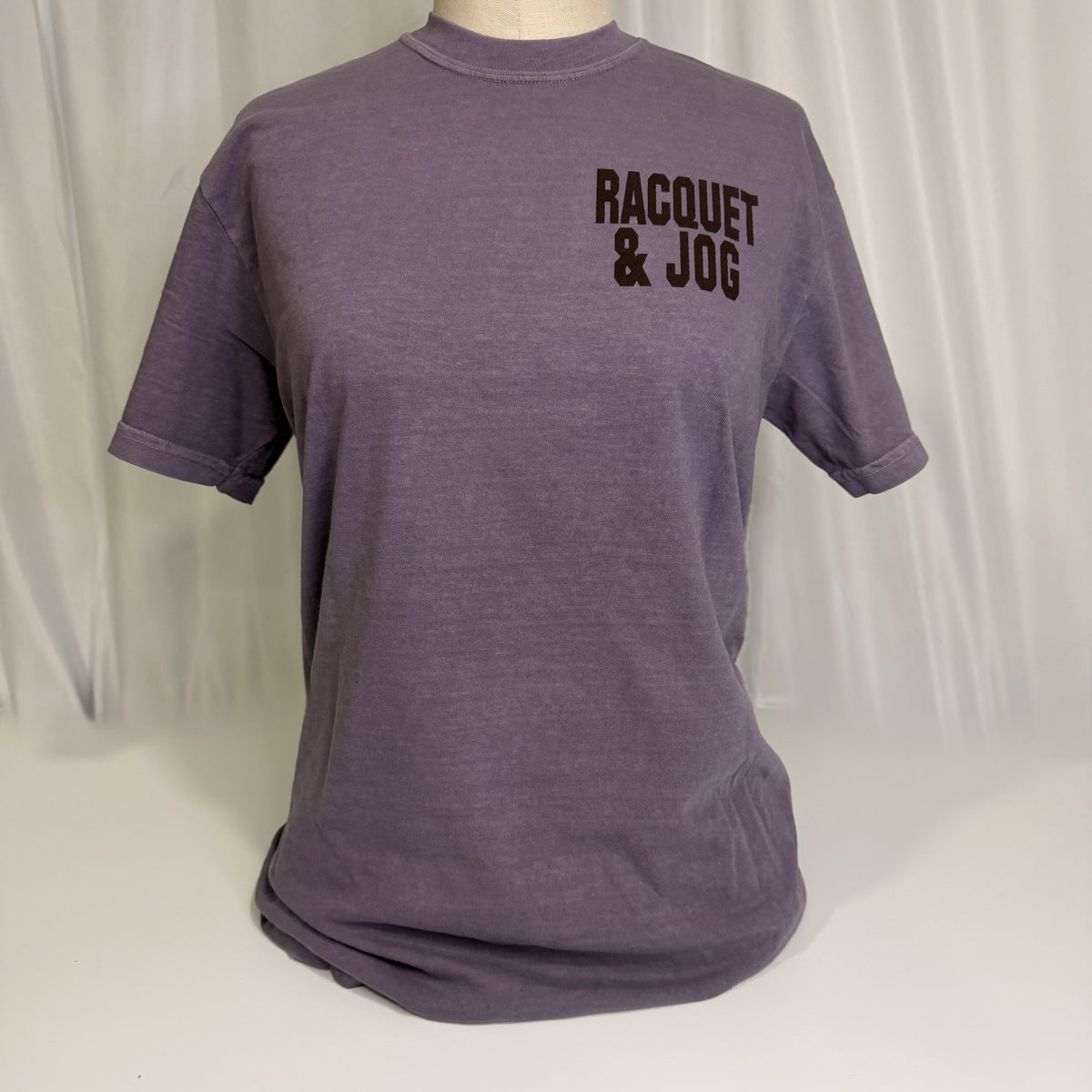 Racquet & Jog Specialty Print Leaves Tee