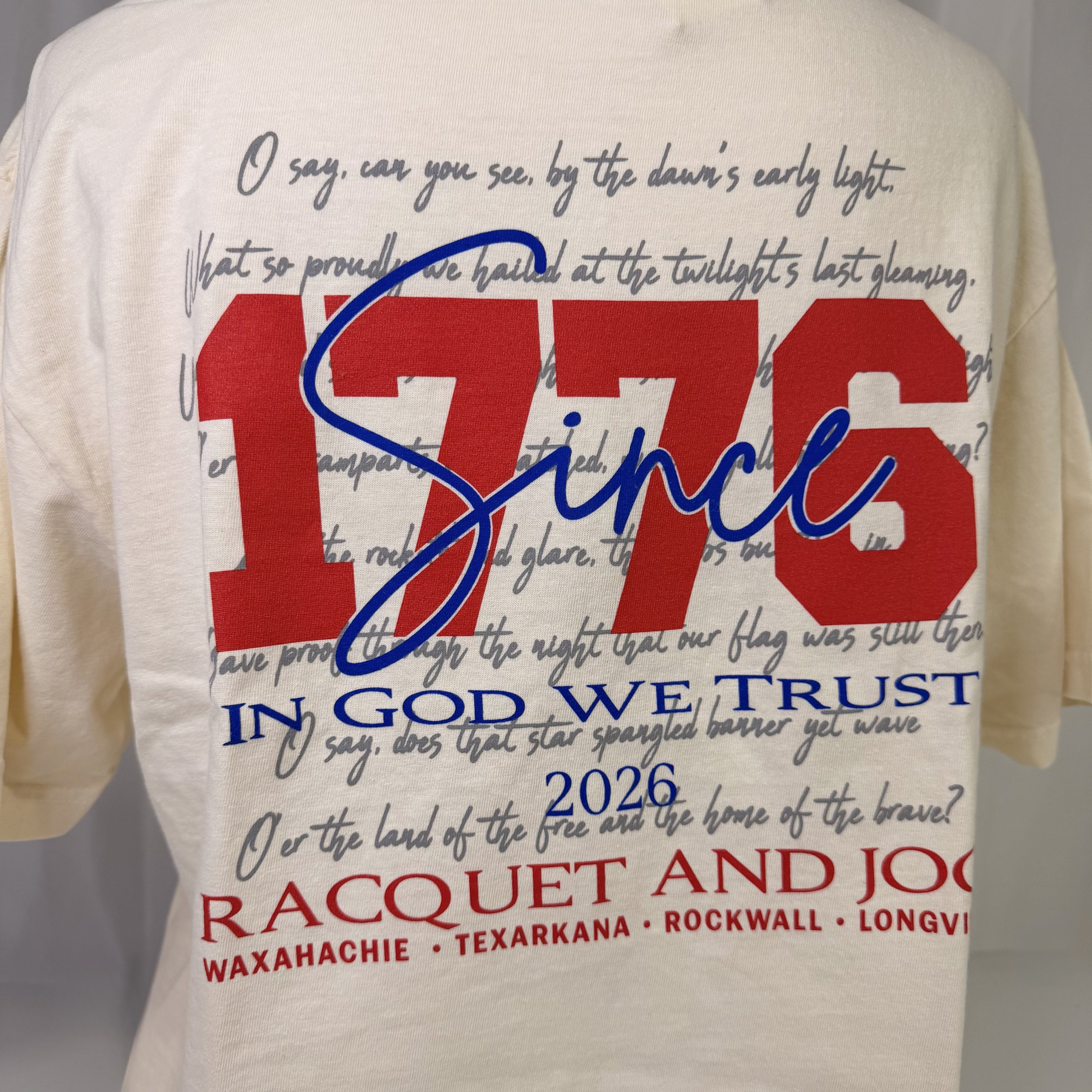 Racquet & Jog Specialty Since 1776 Tee