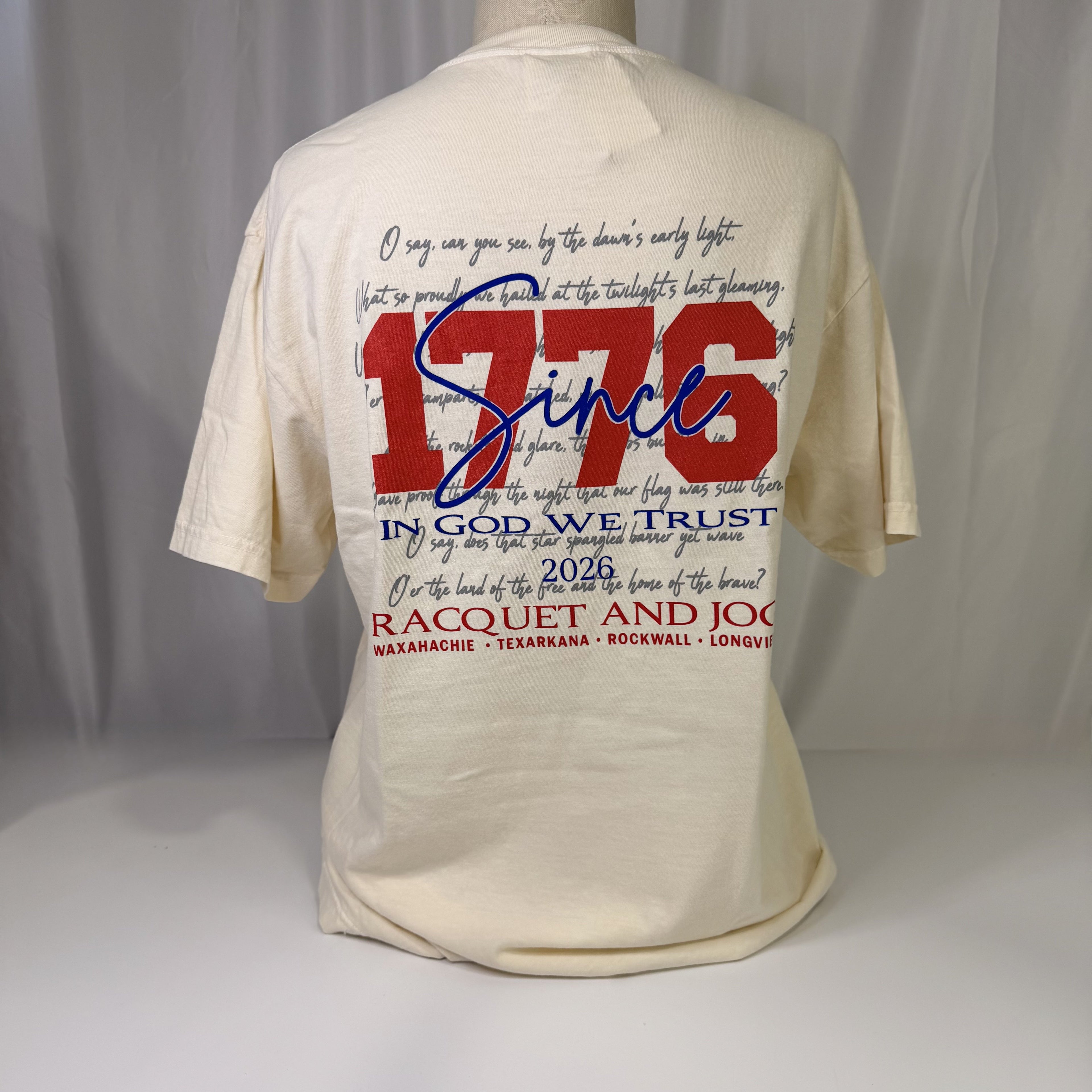 Racquet & Jog Specialty Since 1776 Tee