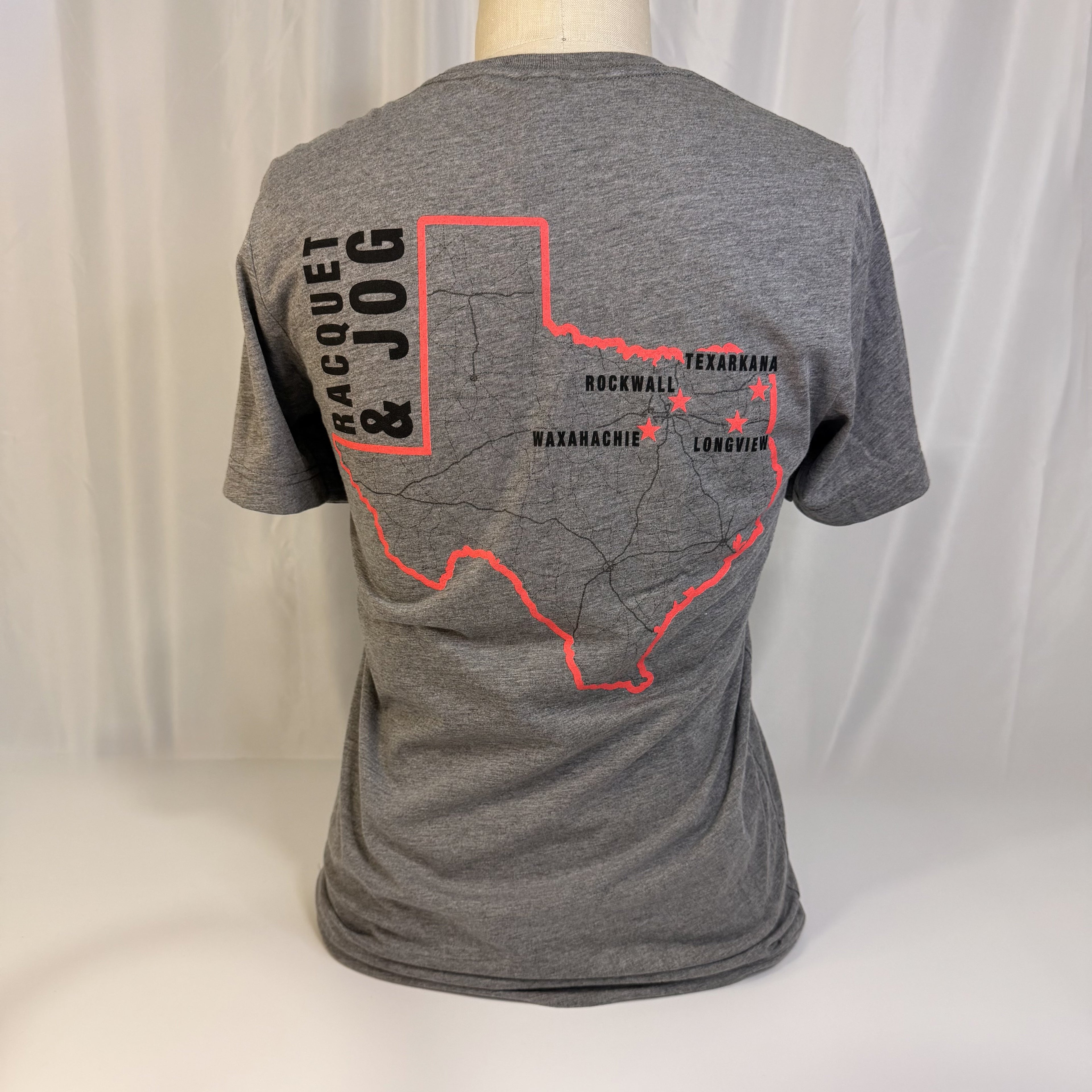 Racquet & Jog Specialty Texas Map Tee