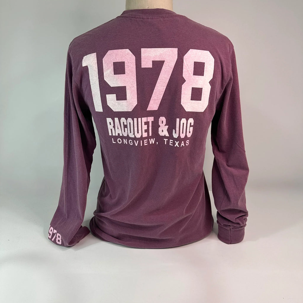 Racquet & Jog Old School Long Sleeve '78 Tee