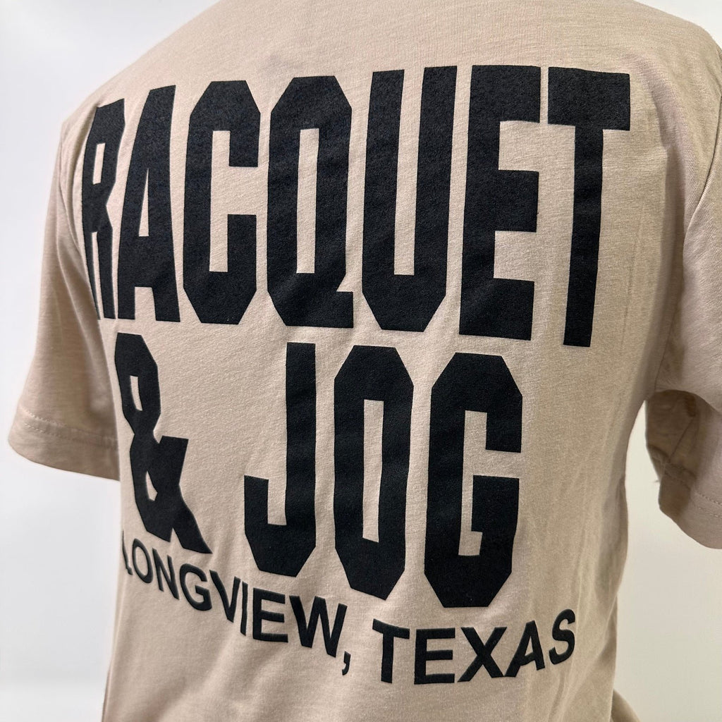 Racquet & Jog Old School Tri-Blend Tee (Short Sleeve)