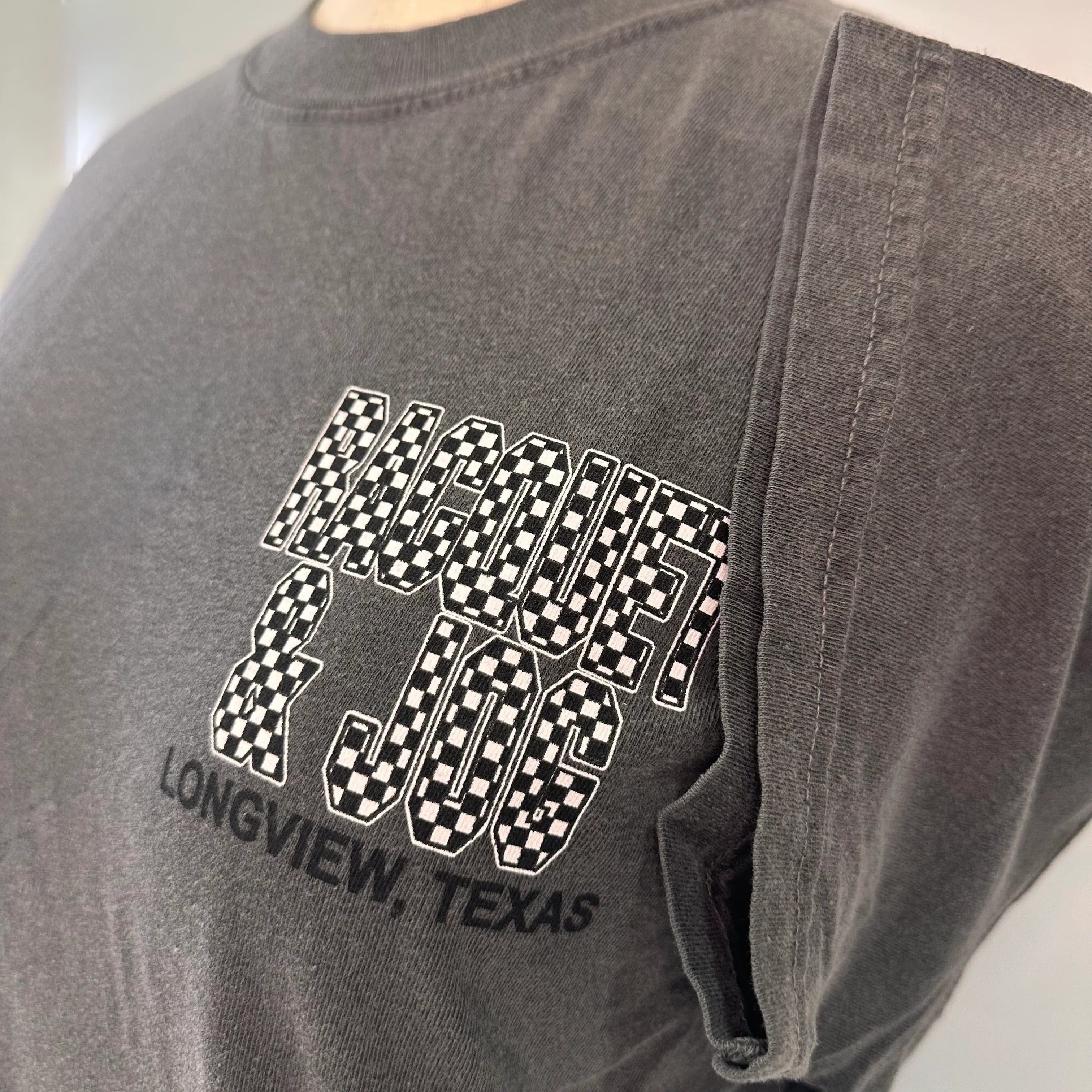 Racquet & Jog Old School Print Checker Tee