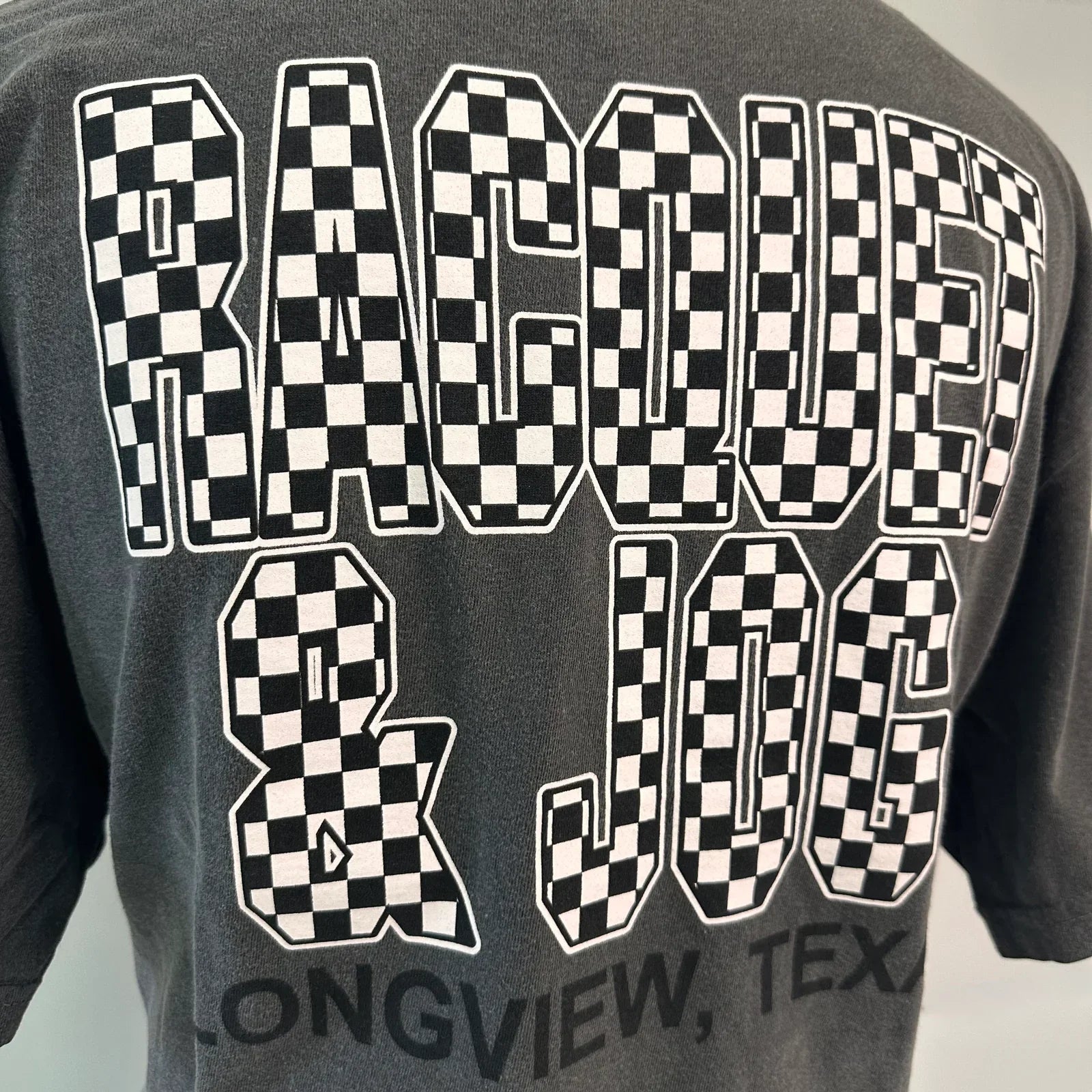 Racquet & Jog Old School Print Checker Tee