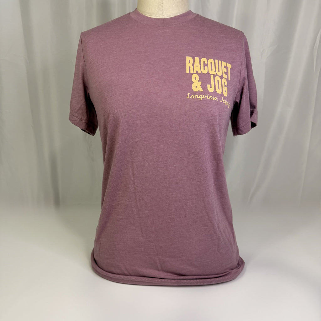 Racquet & Jog Old School Print Leopard Tri-Blend Tee (Short Sleeve)