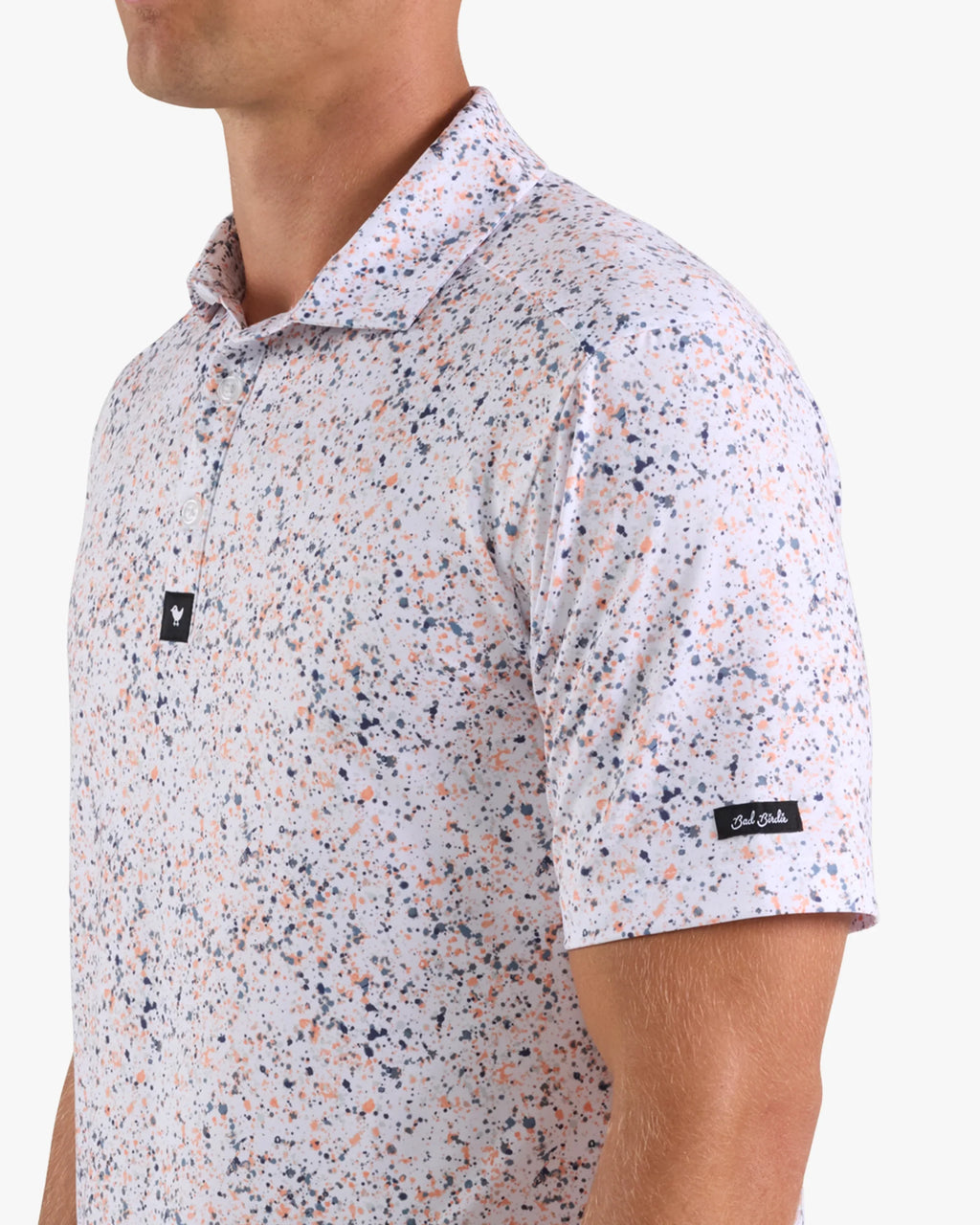 Bad Birdie Men's Paint Splatter Polo