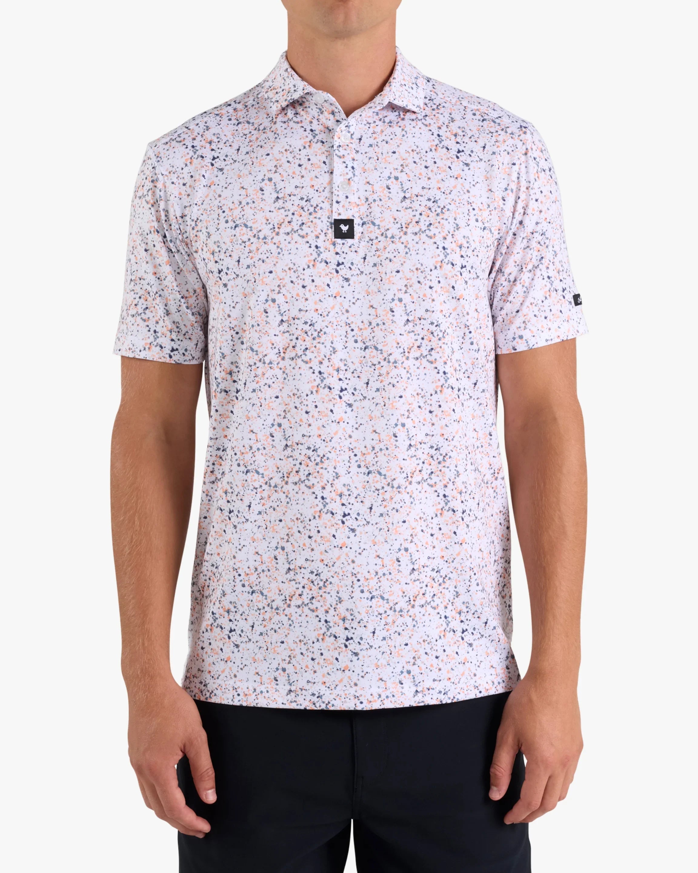 Bad Birdie Men's Paint Splatter Polo