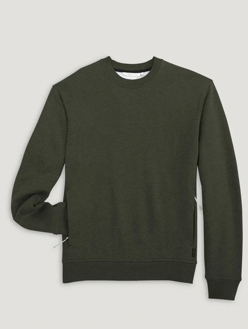 Free Fly Men's Bamboo Northeast Fleece Crewneck