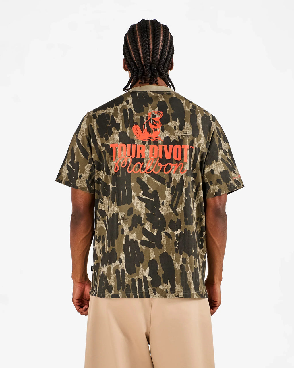 Malbon Men's Bermuda Tour Divot Camo Tee
